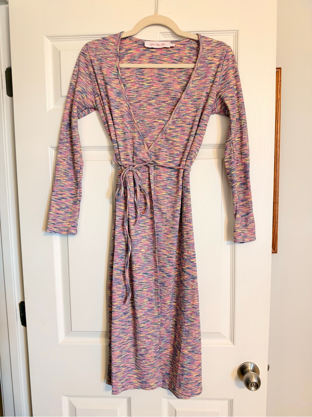 Lisa Says Gah Lucille Flame Wrap Dress